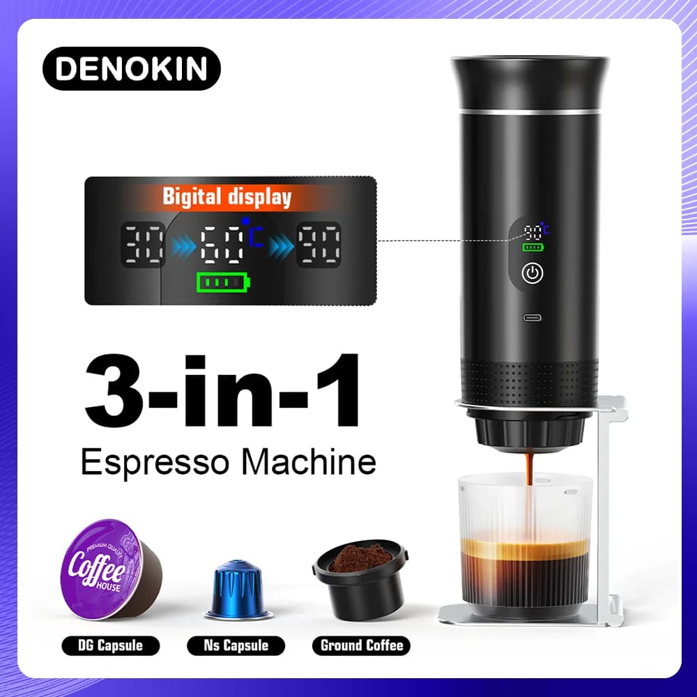 Kaasaskantav 3-ühes espressokohvimasin